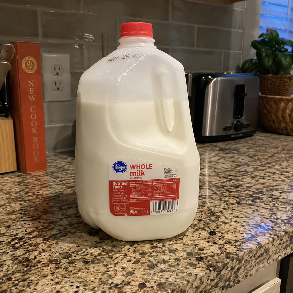 The first time it really scared me: grip giving out on a gallon of milk.